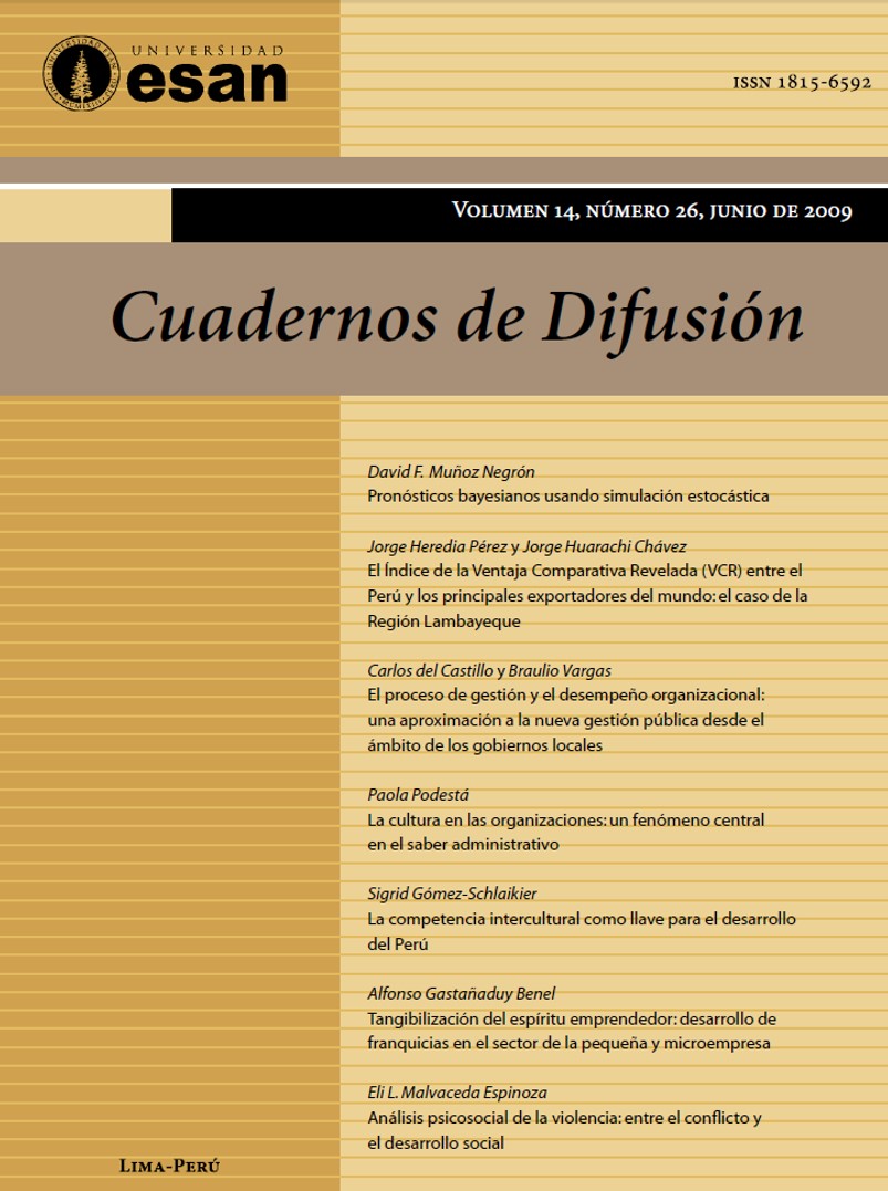 					View Vol. 14 No. 26 (2009): January - June (Cuadernos de difusión)
				